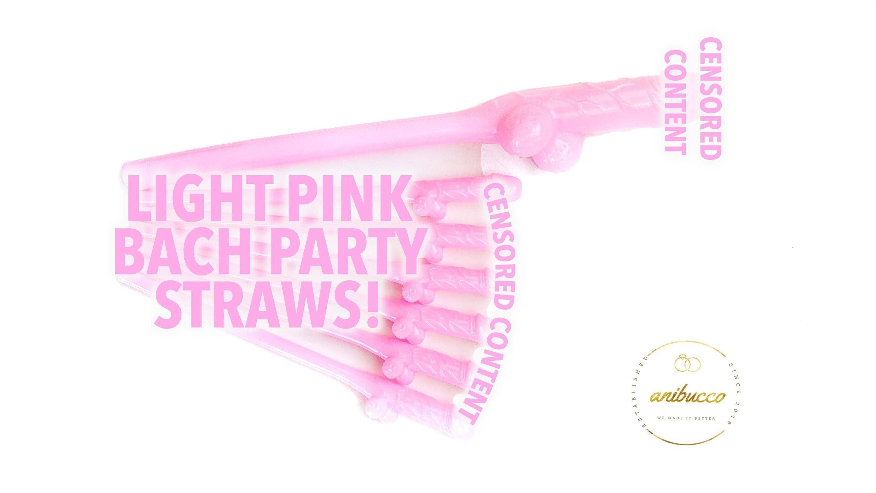 10/20/30 Willy Penis Dick Straw Straws Hens Night Party Mix Colours Nude  Pink