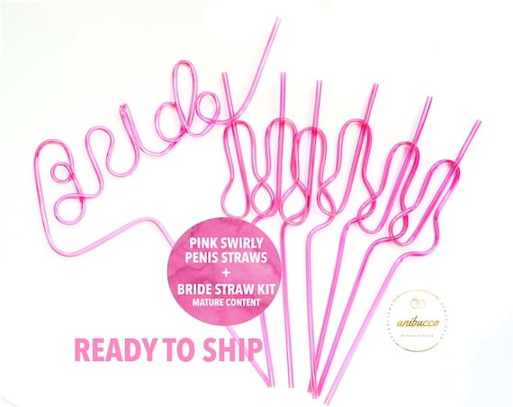 Bachelorette Party Games Balloon Penis Straw Gift Bride To Be Hen