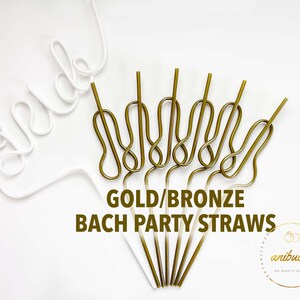 Pastel Pink Swirly Coquette Bachelorette Party Favors, Disco Bride Straw, In My Bride Era Bachelorette Party, Bikini Bachelorette Straws Set image 16
