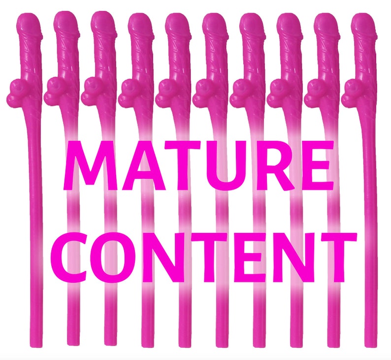 Penis Straws Party Supplies Bachelorette Party Favor PINK 5-50 Pack Bach Bash Party Decorations Bridal Wedding Shower Drinking Game