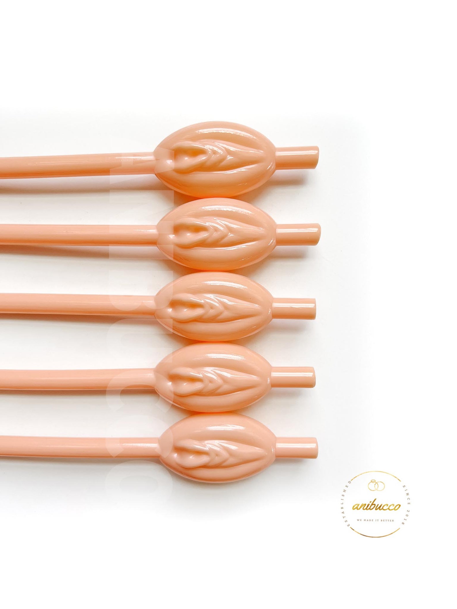 thumbnail interactive-video image 1 of Pussy Straws – 8 Pack – Novelty Drinking Straws – Hott Products Unlimited 1 of 2