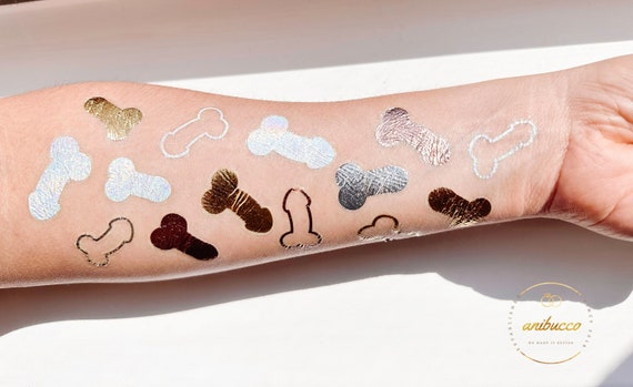 Iridescent Bachelorette Tattoos,Lesbian Bachelorette Party,Bach Party Favors,Camping Bachelorette Gifts,GITD Bach Tattoos,In My Bride Era