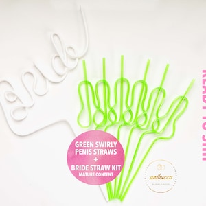 Green Swirly Bachelorette Straws,Final Fiesta Bride Straw,Tulum Bachelorette Party,Margs and Matrimony Bachelorette Decor,Bach Party Favors
