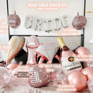 Silver Bride 16 Inch Foil Letters Last Disco Bride Space Cowgirl Bach Supplies Bachelorette Party Decorations Bridal Shower Bach Backdrop image 3
