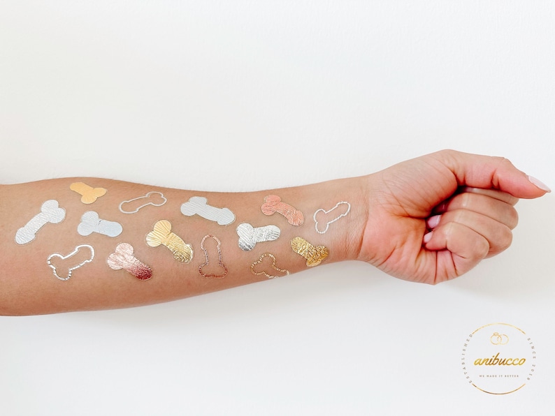Iridescent Bachelorette Tattoos,Lesbian Bachelorette Party,Bach Party Favors,Camping Bachelorette Gifts,GITD Bach Tattoos,In My Bride Era image 5