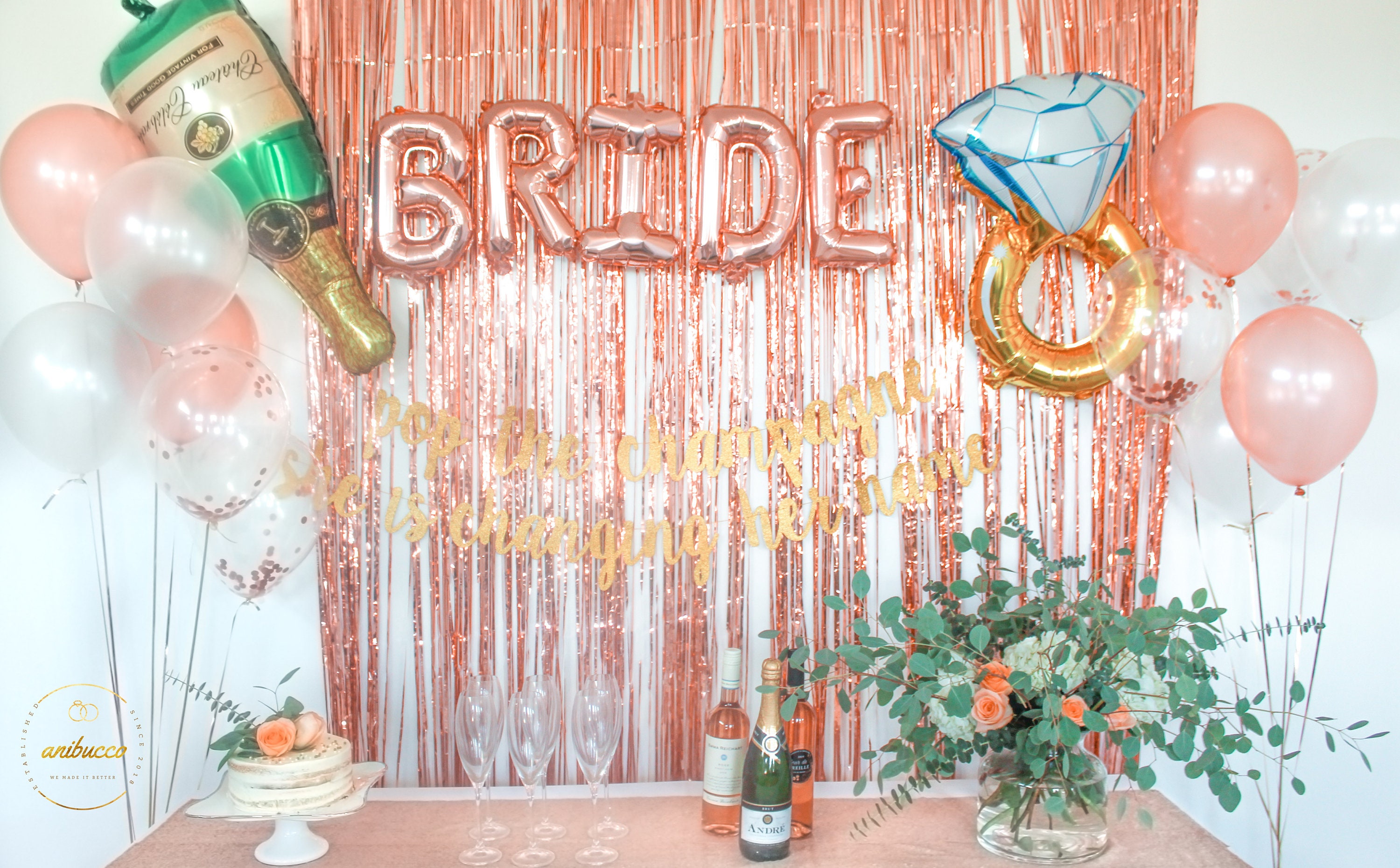 Gold Bachelorette Party Decorations Kit Bridal Shower Foil Etsy 日本