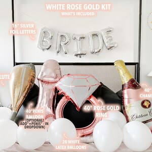 Silver Bride 16 Inch Foil Letters Last Disco Bride Space Cowgirl Bach Supplies Bachelorette Party Decorations Bridal Shower Bach Backdrop image 6