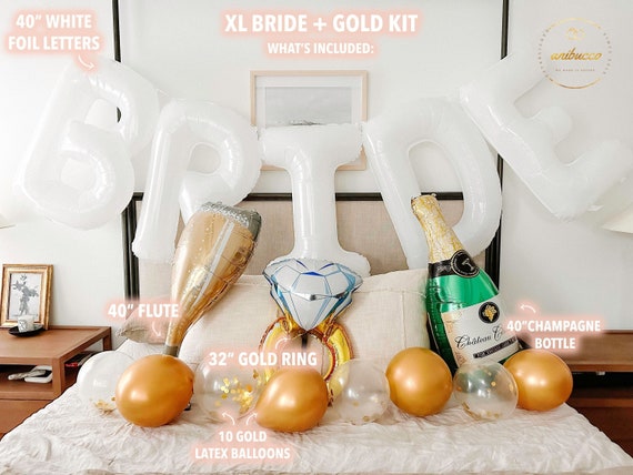 White BRIDE Balloon,Bachelorette Party,Bride To Be Balloons,Camp Bachelorette,In My Bride Era,Lesbian Bachelorette Balloon Decorations