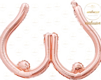 Bachelorette Party Jumbo Boobie Balloon LGBT Bachelorette Favors Supplies Decorations Hen Party LGBT Bachelor Party NEW 25 inches Rose Gold