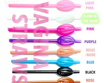 Pajitas con forma de vulva, recuerdos para despedida de soltera LGBTQ Lesbiana, Orgullo, Dos novias, Sra. y Sra., regalo divertido