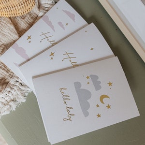 Hallo baby-wenskaart - Eco-vriendelijk crush-papier