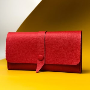 Cartera roja mujer Cartera personalizada para ella