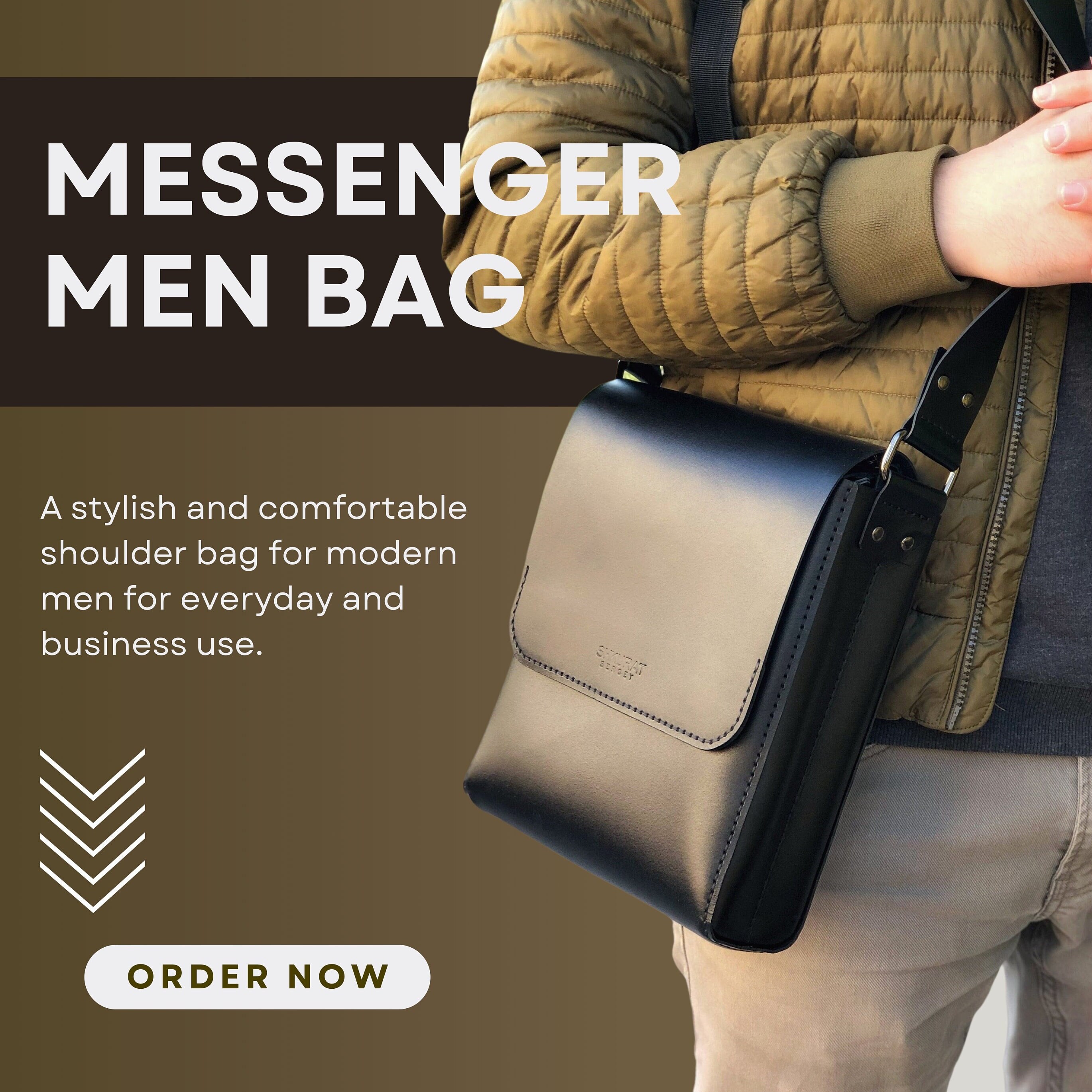 Stylish mens messenger bags sale