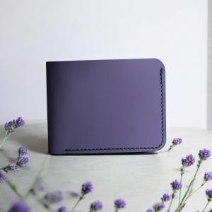 Niedliche Lavendel Brieftasche Frauen Personalisierte Schwester Geburtstagsgeschenk Kleine Leder Frauen Brieftasche Beste Geburtstagsgeschenk für Mama