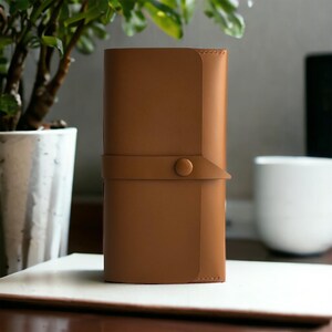 Karamell Leder Portemonnaie Frauen Personalisierte Jubiläumsgeschenk Beste Geschenk für Mama Einzigartiges Geburtstagsgeschenk Tante Leder Geld Umschlag Brieftasche