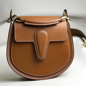 Brown Saddle Crossbody Bag main image 0