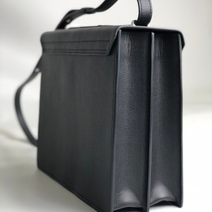 Black messenger bag women Structure crossbody bag image 7