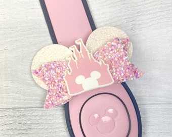 Millennial Pink Castle Ear Band Bow | Magic Band Bow