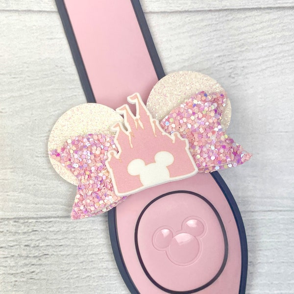 Millennial Pink Castle Ear Band Bow | Magic Band Bow