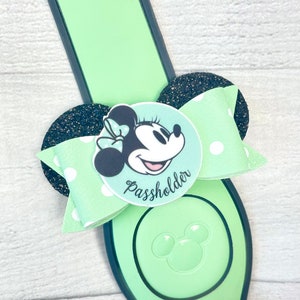 Mint Passholder Ear Band Bow | Magic Band Bow