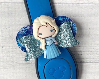 Ice Queen Ear Band Bow | Magic Band Bow