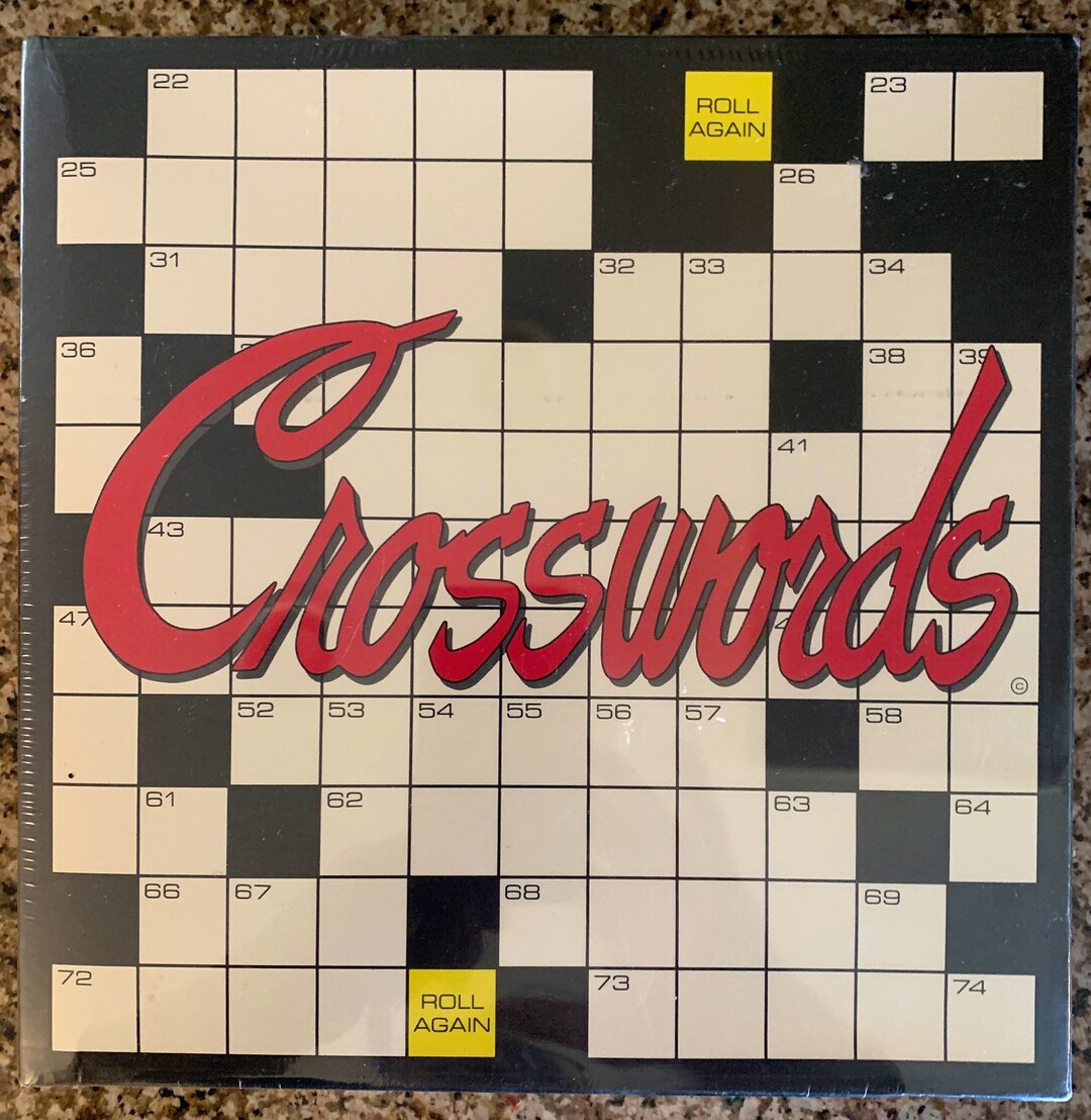 Vintage 1987 Crosswords Game Etsy