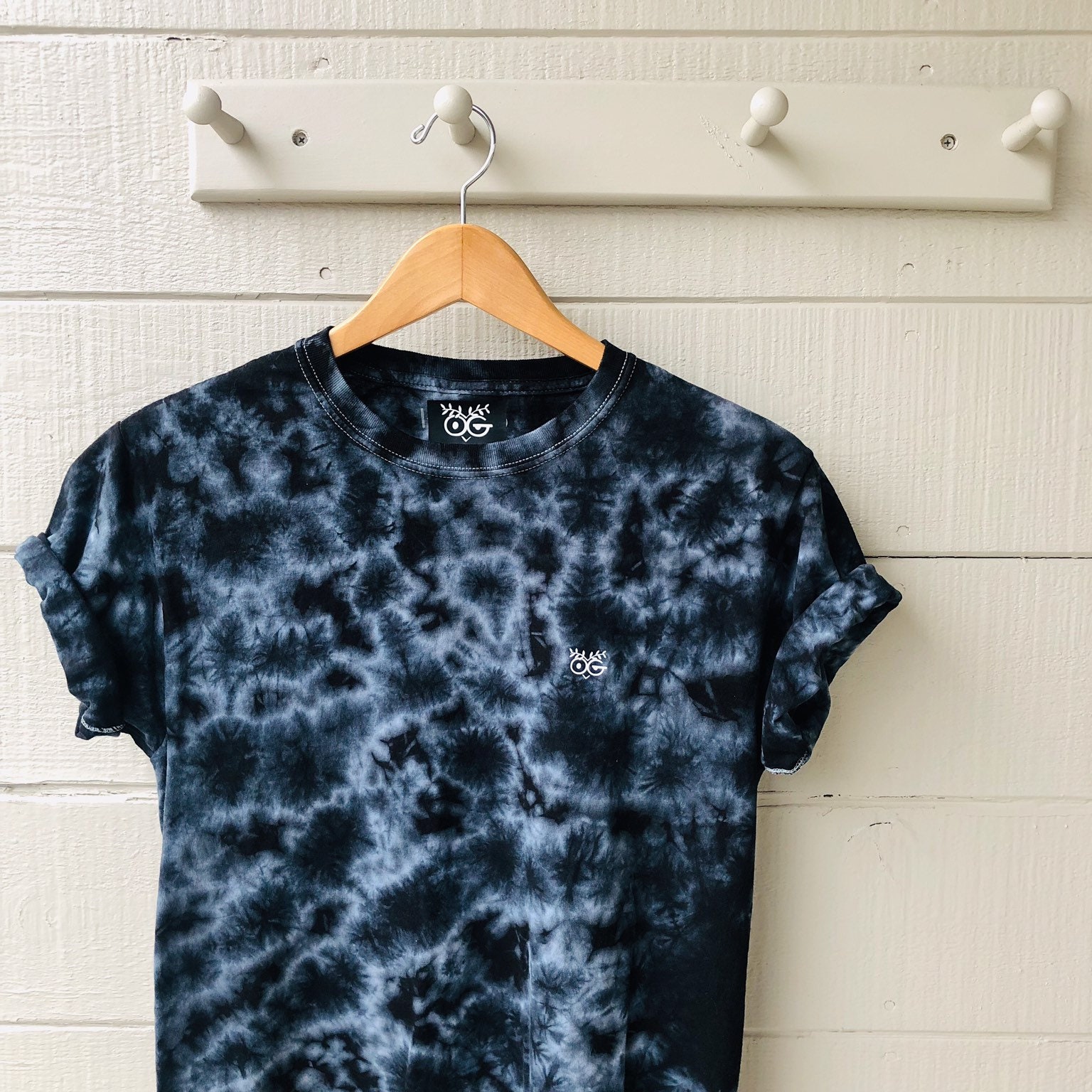 The Original Black Tie Dye Tee | Etsy