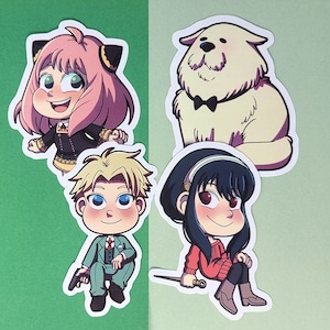 Spy Family Anime Waterproof Vinyl Sticker - Anya, Yor, Loid, Bond