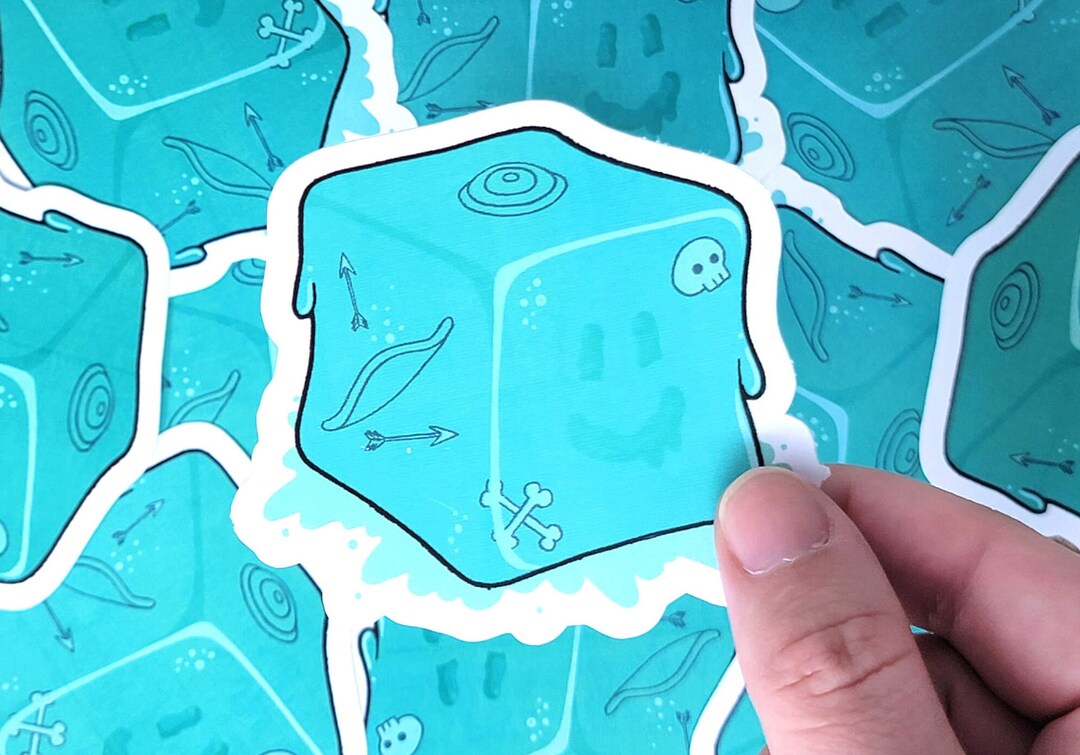 Gelatinous Cube Cute Dungeons and Dragons TTRPG 3 in Etsy