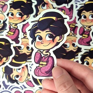 Rokurokubi - Cute Yokai 3 In Waterproof Vinyl Sticker