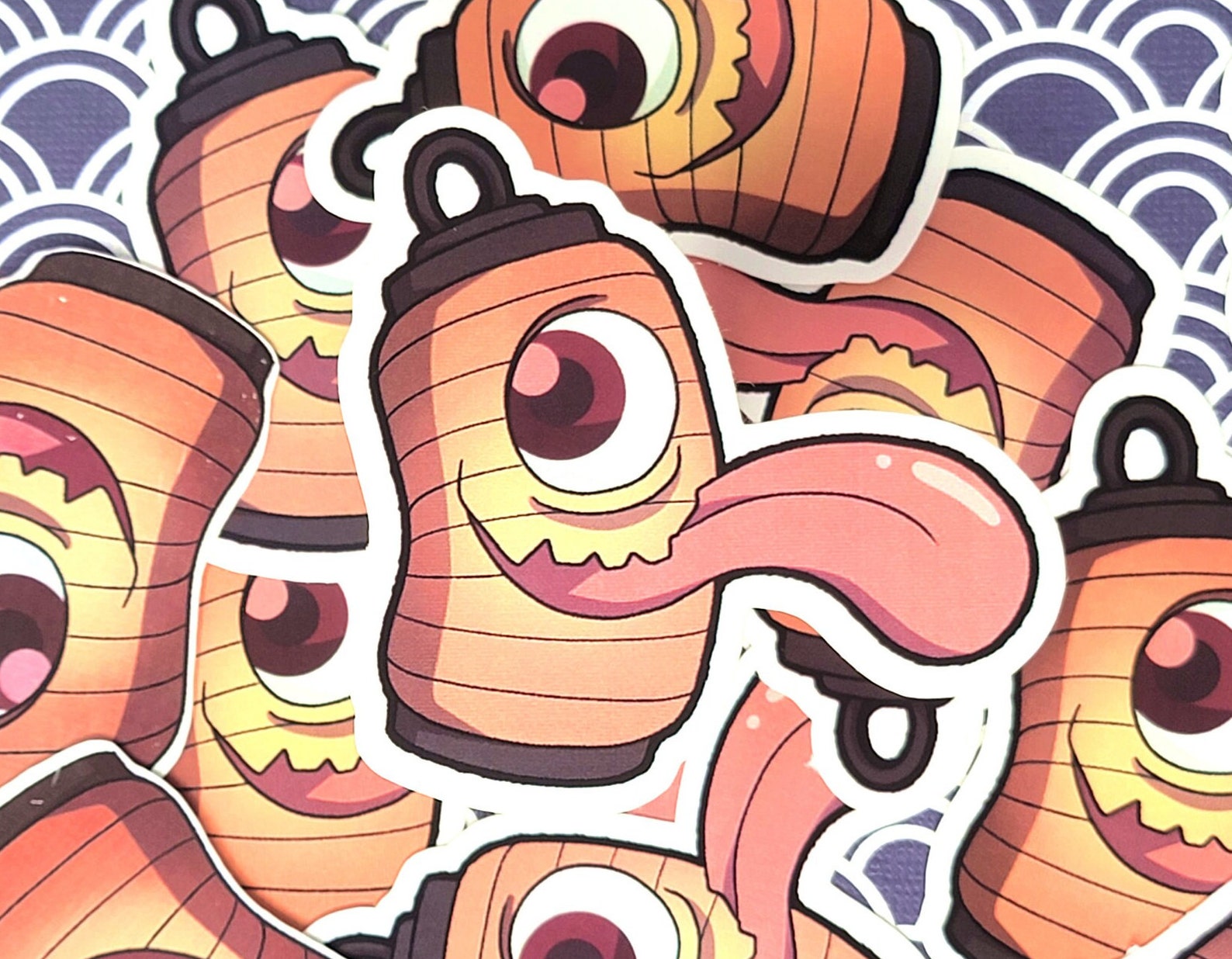 Chochin-obake - Cute Yokai 3 in Waterproof Vinyl Sticker - Etsy