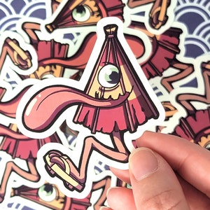 Karakasa - Cute Yokai 3 In Waterproof Vinyl Sticker