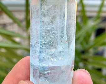 DNA Helix Aquamarine Sky Blue Terminated Crystal From Nagar Pakistan - 41 Gram