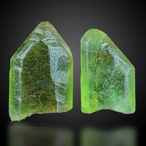 Terminated Peridot Crystal / Raw Peridot / Green Peridot Stone / Rutile Specimen / Rough Peridot / August Birthstone 23.15 CT