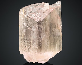 タフィーピンククンツァイト結晶標本：天然エッチングスポジュメン、80