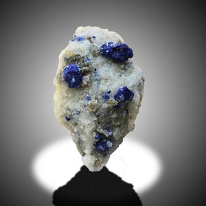 Lazurite Specimen, Natural Fine Ink Blue Color Lazurite  With Golden Pyrite On Matrix - 89 Gram.