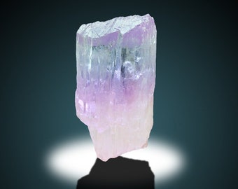 タフィーピンククンツァイト結晶標本：天然エッチングスポジュメン、80