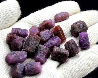 Rubin, Rekordhalter Rubin Kristalle Paket - 85 Gramm ~ 15 Stück