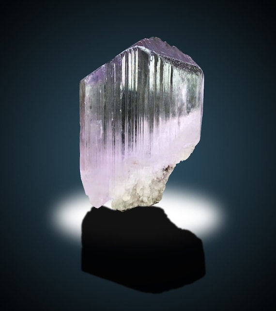Pink Kunzite Crystal: Faceted Spodumene Gemstone (50.63 Gram)