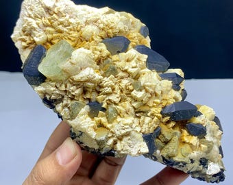 Beryl Crystal With Smoky Quartz Cluster On Matrix From Skardu Pakistan - 745 Gram