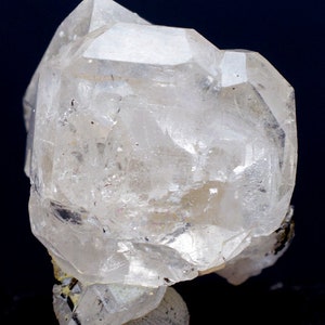 Topaz Crystal , Double Terminated Damage Free Natural Topaz Crystal With Quartz And Tourmaline Sprey From Pakistan - 32 Gram , 30*27*27 mm