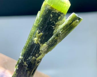 Astak Green Cap Twin Tourmaline Crystal From Skardu For Collection - 45 Carat