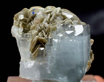 64.16 Gram Fine Aquamarine Specimen Bunch Wtih Micca From Skrdu Pakistan ~ 39*33*27 mm