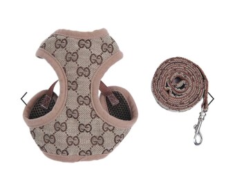gucci dog harness and leash