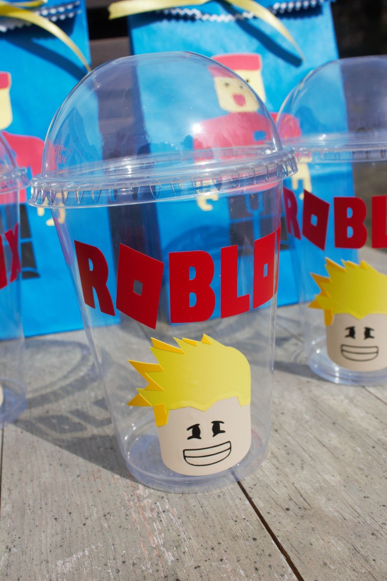 Roblox Birthday Party Roblox Decoration Boy Roblox Roblox Etsy - roblox popcorn box roblox popcorn box party favors table etsy