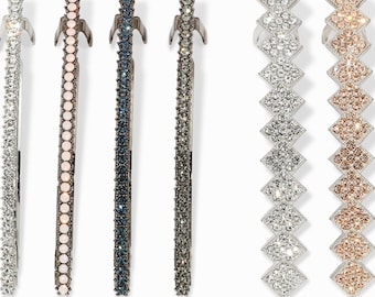 Fermaglio per capelli con cristalli Swarovski • Fermaglio per capelli con strass francesi