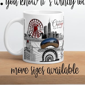 Chicago Mug Anthropologie|Chicago Travel Mug|Chicago Souvenir Mugs|Chicago Cityscape Coffee Mug|Chicago Skyline|Chicago City Lover|Moving In