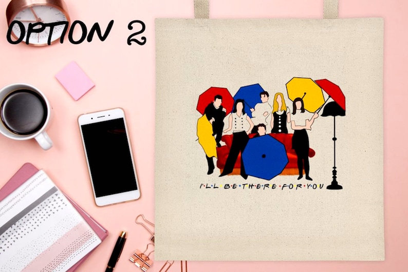 Everyday Shopping Bag Reusable Market Bag F.R.I.E.N.D.S TOTE BAG Gift Friends Tv Show Inspired Cotton Tote Bag Shoulder Beach Bag