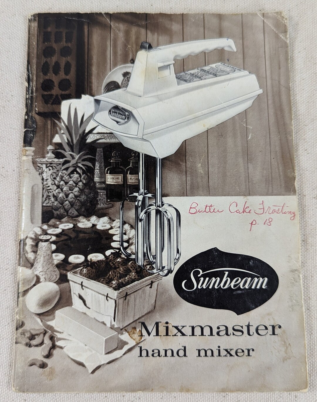 1960 Sunbeam Mixmaster Hand Mixer Cookbook Recipe Booklet Etsy
