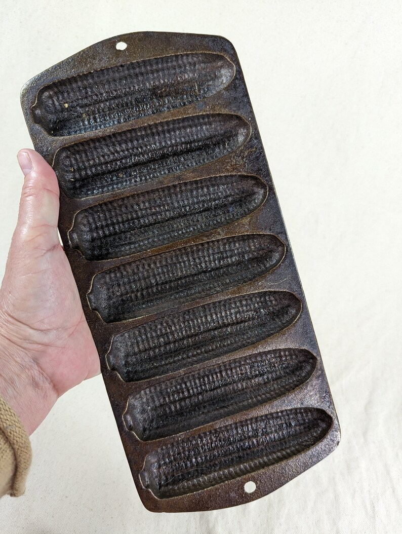 Vintage H1 Cast Iron Corn Bread Stick Pan, 7 Corn Sticks, Pre1960 Etsy